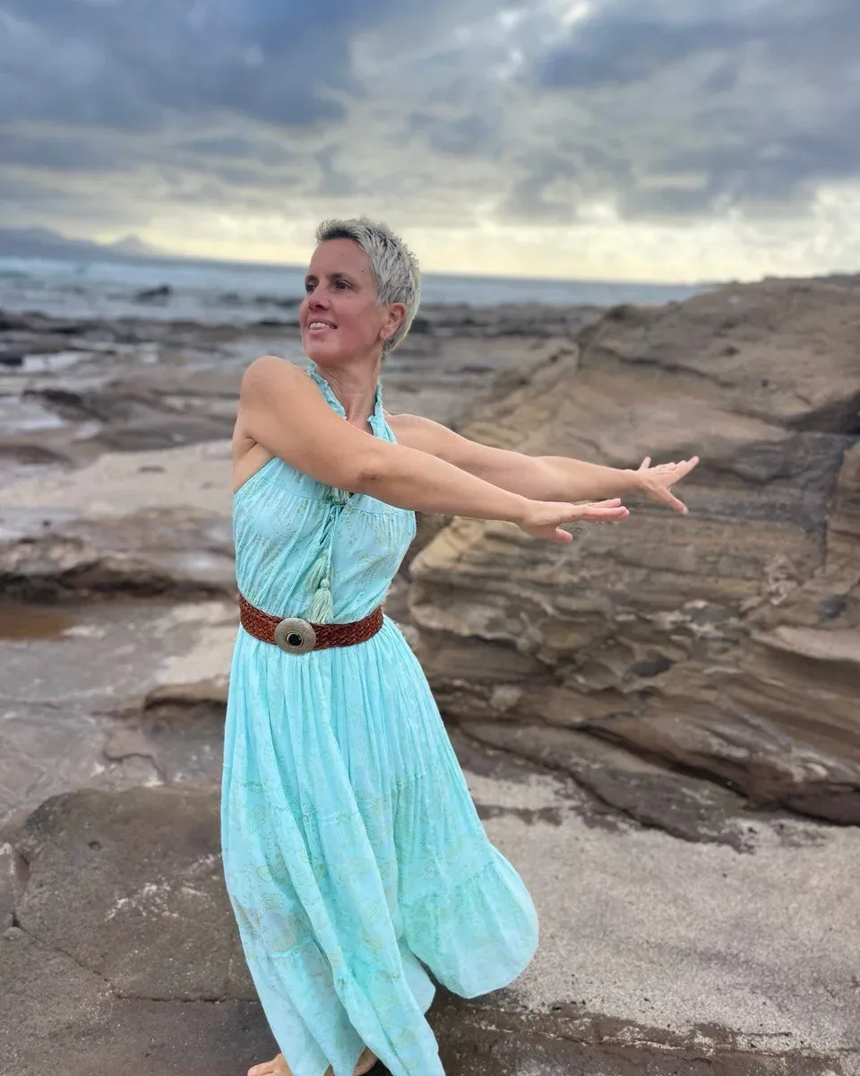 Retrato de la masajista en la costa de Gran Canaria